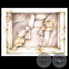 EL NECIO Y EL NUDO - AMISTAD - Dibujo de GABRIEL BRIZUELA SANTOMÉ